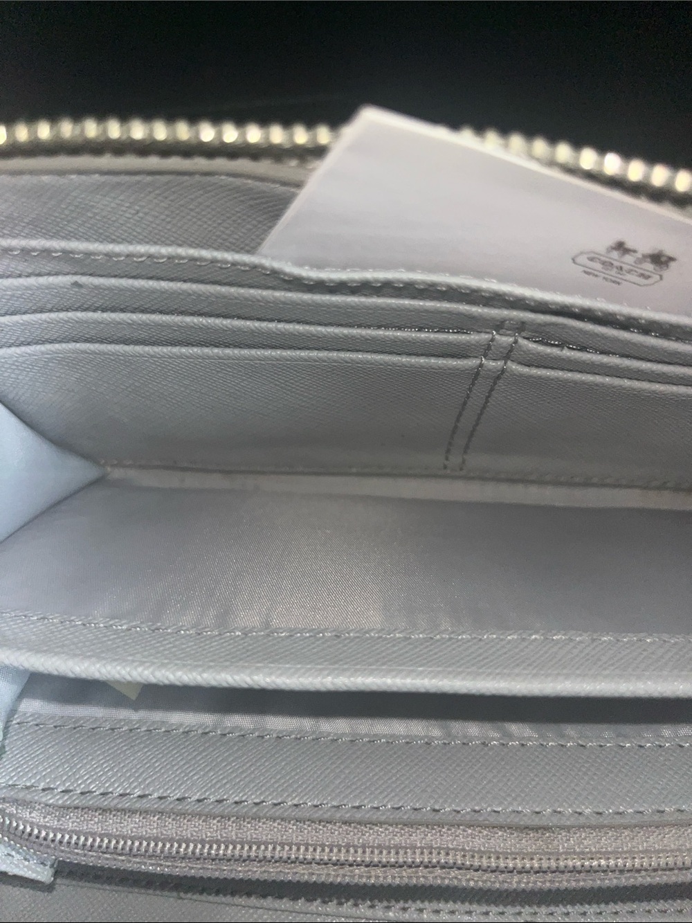 Coach Python Accordion Zip Wallet - Picture 9 of 13